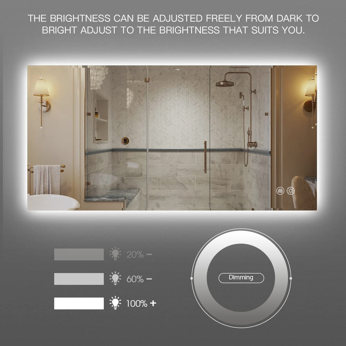 Led Bathroom Smart Mirror ( Vertical & Horizontal )
